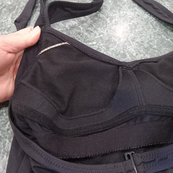 ATHLETA Women’s Black HELENA Swim Beach Dress Halter A-Line Size S Swimming - Picture 9 of 13